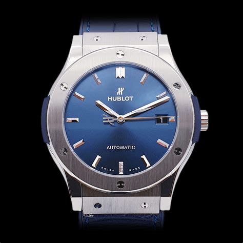 classic fusion blue titanium hublot|pre owned Hublot classic fusion.